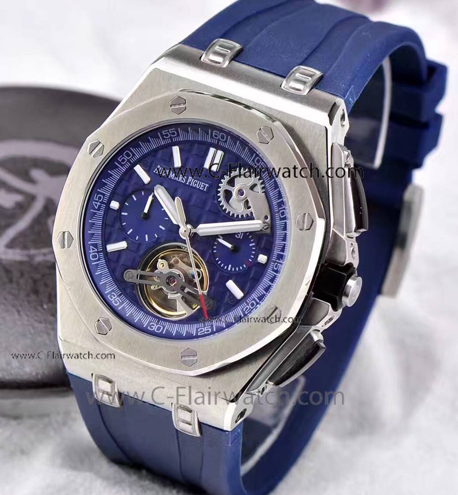 2018 Copy Audemars Piguet offshore Watch / Blue Rubber Strap